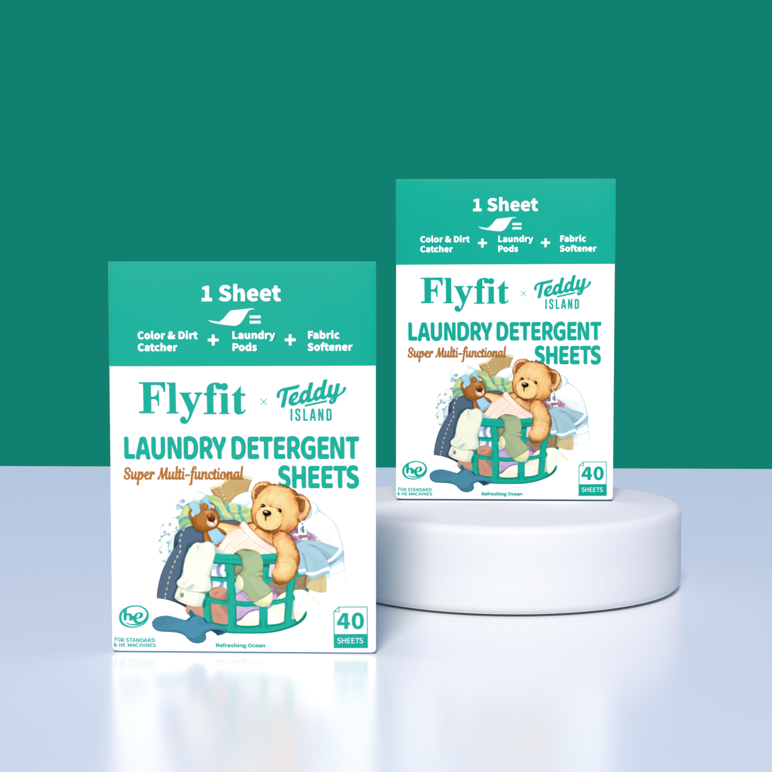 Flyfit 3 in 1 Laundry detergent sheets