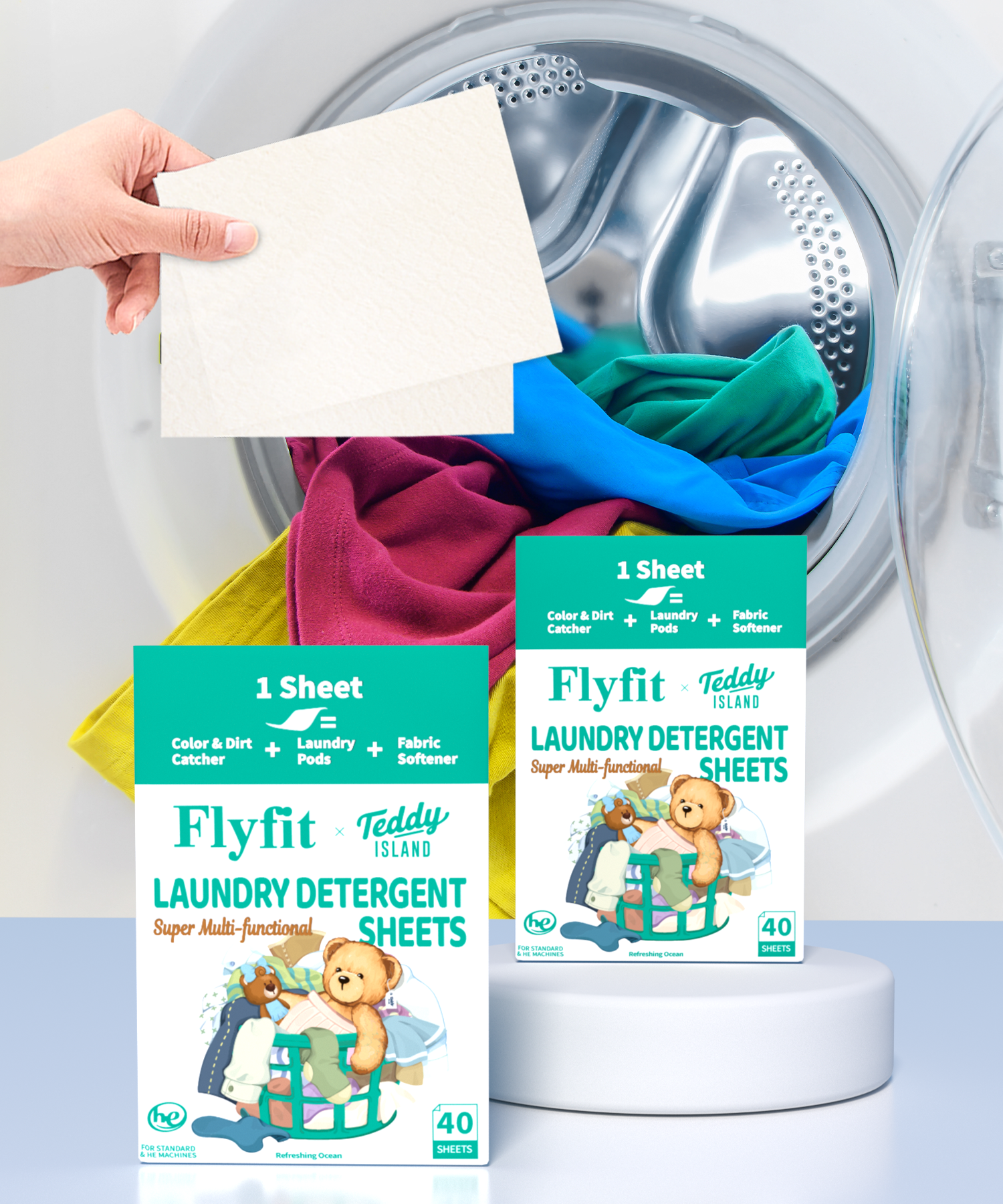 Flyfit 3 in 1 Laundry detergent sheets